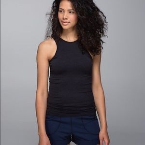 lulu lemon high neck built in bra tank